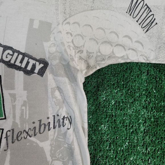 Vintage 90s Michigan State Spartans AOP Shirt Size XL All Over Print Made in USA - Picture 10 of 13